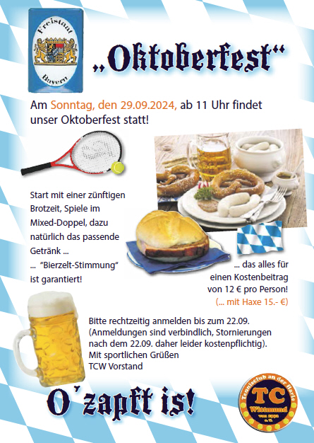 2024 Oktoberfest des TCW